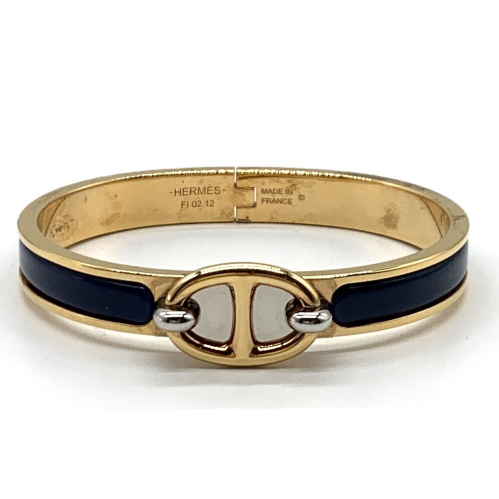 HERMES Gold Charm Bracelet